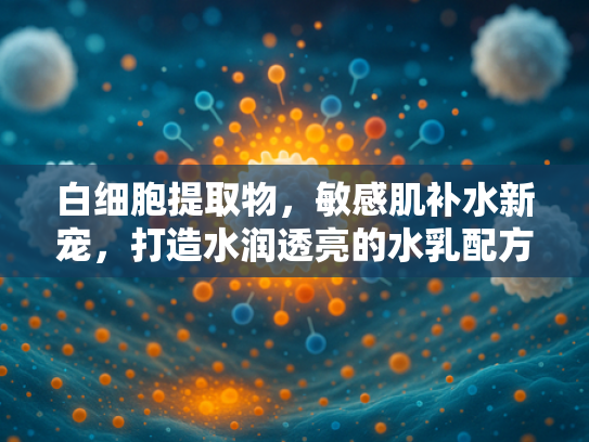 白细胞提取物，敏感肌补水新宠，打造水润透亮的水乳配方