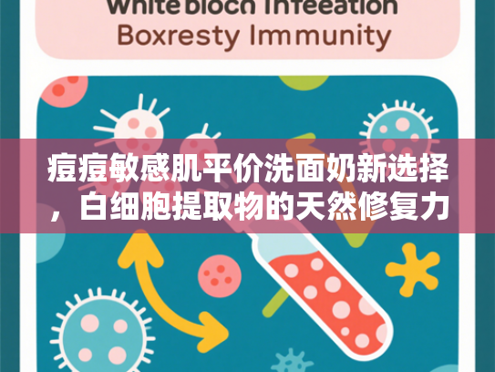 痘痘敏感肌平价洗面奶新选择，白细胞提取物的天然修复力