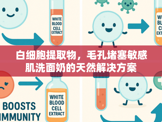 白细胞提取物，毛孔堵塞敏感肌洗面奶的天然解决方案