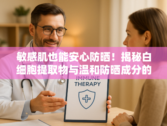敏感肌也能安心防晒！揭秘白细胞提取物与温和防晒成分的协同作用