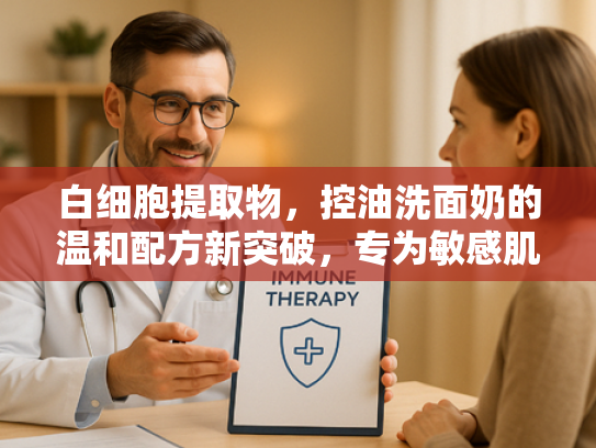 白细胞提取物，控油洗面奶的温和配方新突破，专为敏感肌打造