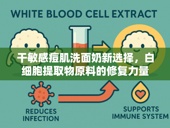干敏感痘肌洗面奶新选择，白细胞提取物原料的修复力量