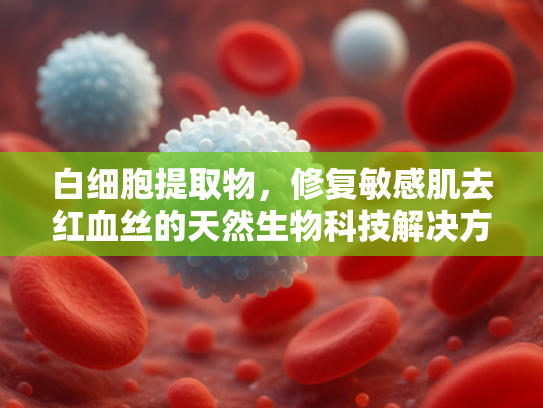 白细胞提取物，修复敏感肌去红血丝的天然生物科技解决方案
