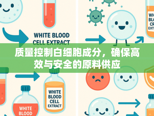 质量控制白细胞成分，确保高效与安全的原料供应
