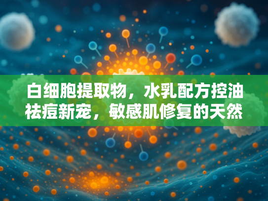 白细胞提取物，水乳配方控油祛痘新宠，敏感肌修复的天然解决方案
