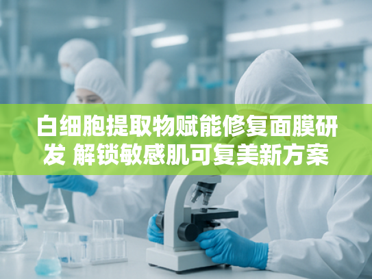 白细胞提取物赋能修复面膜研发 解锁敏感肌可复美新方案