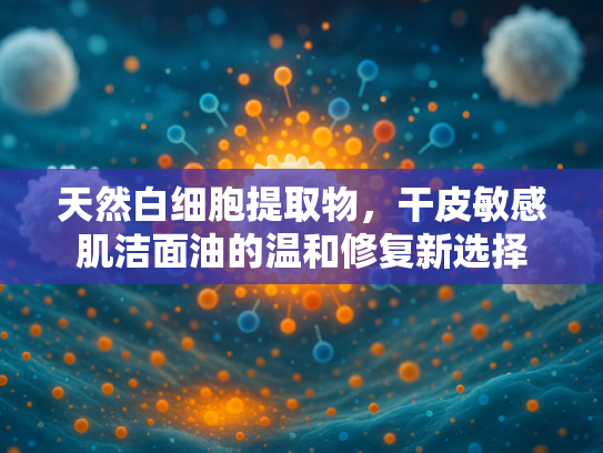 天然白细胞提取物，干皮敏感肌洁面油的温和修复新选择