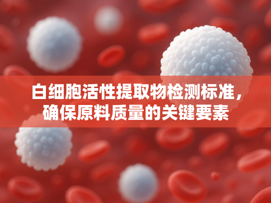 白细胞活性提取物检测标准，确保原料质量的关键要素