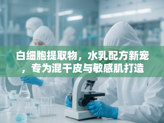 白细胞提取物，水乳配方新宠，专为混干皮与敏感肌打造