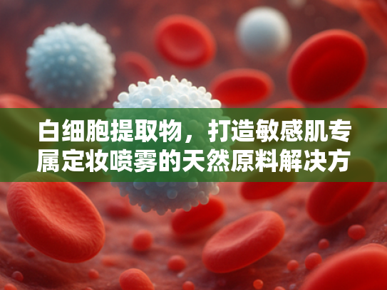 白细胞提取物，打造敏感肌专属定妆喷雾的天然原料解决方案