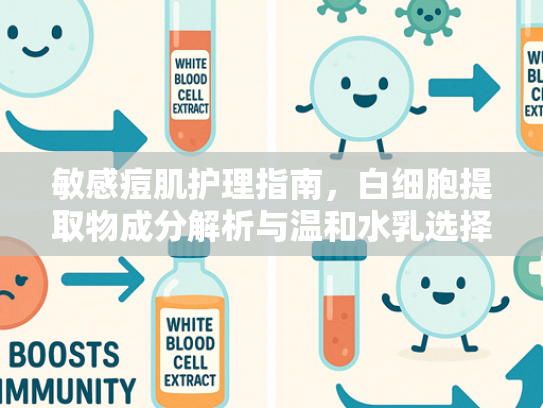 敏感痘肌护理指南，白细胞提取物成分解析与温和水乳选择