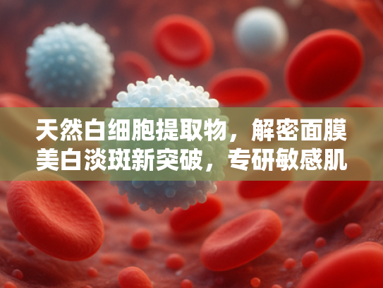 天然白细胞提取物，解密面膜美白淡斑新突破，专研敏感肌安全焕肤