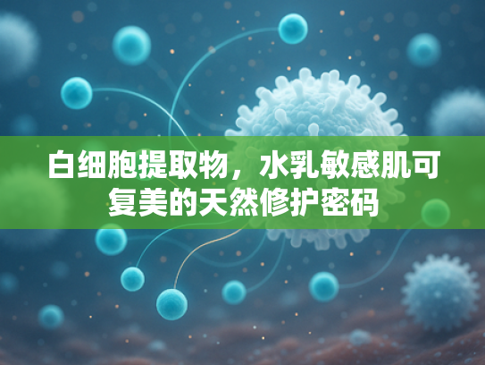 白细胞提取物，水乳敏感肌可复美的天然修护密码