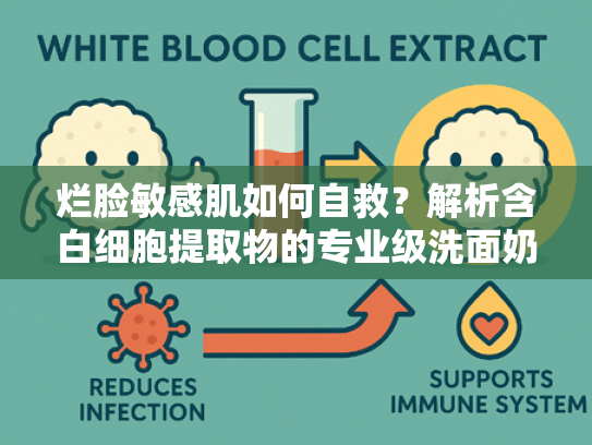 烂脸敏感肌如何自救？解析含白细胞提取物的专业级洗面奶核心优势