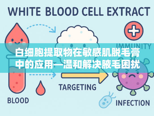 白细胞提取物在敏感肌脱毛膏中的应用—温和解决腋毛困扰的科学选择