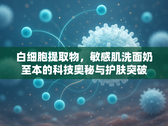 白细胞提取物，敏感肌洗面奶至本的科技奥秘与护肤突破
