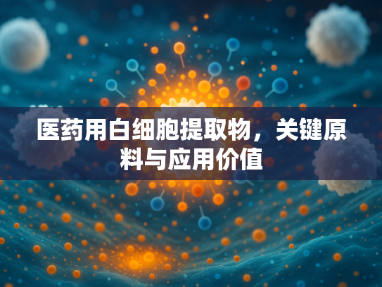 医药用白细胞提取物，关键原料与应用价值