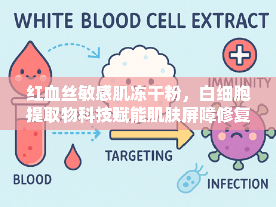 红血丝敏感肌冻干粉，白细胞提取物科技赋能肌肤屏障修复
