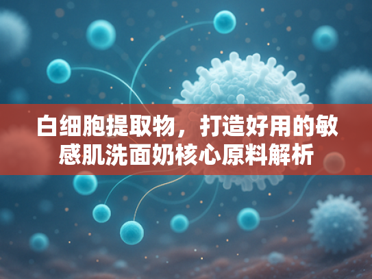 白细胞提取物，打造好用的敏感肌洗面奶核心原料解析