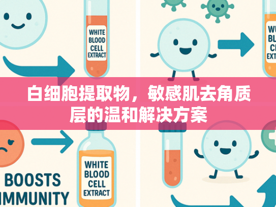 白细胞提取物，敏感肌去角质层的温和解决方案