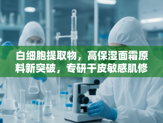 白细胞提取物，高保湿面霜原料新突破，专研干皮敏感肌修复屏障