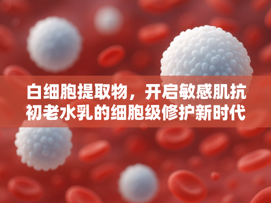 白细胞提取物，开启敏感肌抗初老水乳的细胞级修护新时代