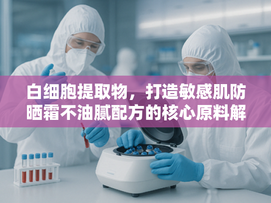 白细胞提取物，打造敏感肌防晒霜不油腻配方的核心原料解析