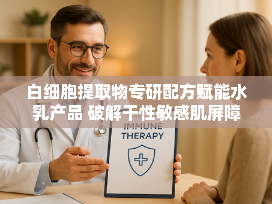 白细胞提取物专研配方赋能水乳产品 破解干性敏感肌屏障修复难题