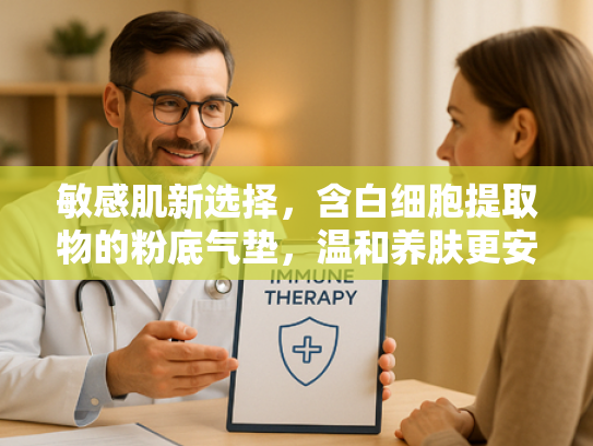 敏感肌新选择，含白细胞提取物的粉底气垫，温和养肤更安心