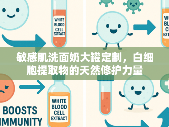 敏感肌洗面奶大罐定制，白细胞提取物的天然修护力量