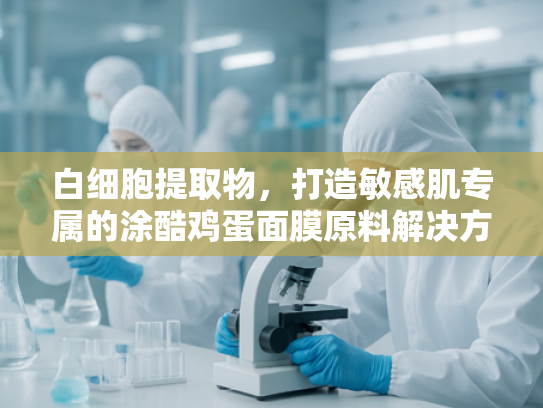 白细胞提取物，打造敏感肌专属的涂酷鸡蛋面膜原料解决方案
