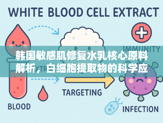 韩国敏感肌修复水乳核心原料解析，白细胞提取物的科学应用与优势