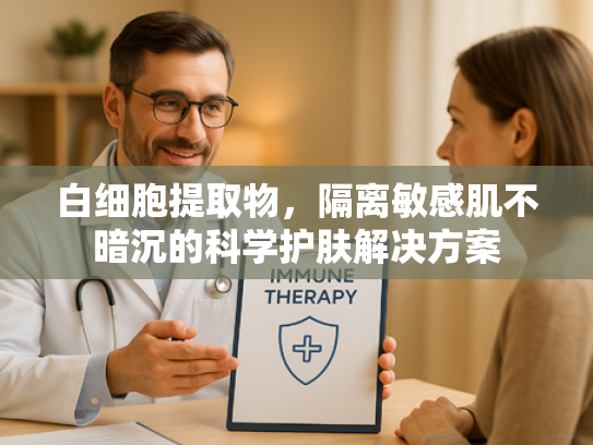 白细胞提取物，隔离敏感肌不暗沉的科学护肤解决方案