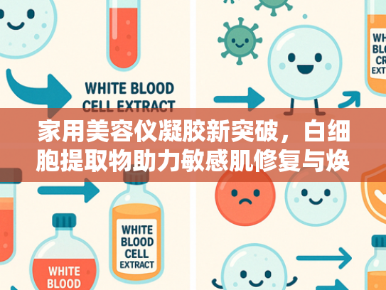 家用美容仪凝胶新突破，白细胞提取物助力敏感肌修复与焕活