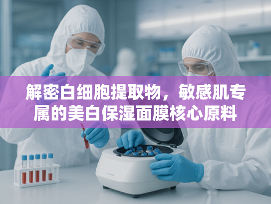 解密白细胞提取物，敏感肌专属的美白保湿面膜核心原料