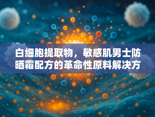 白细胞提取物，敏感肌男士防晒霜配方的革命性原料解决方案