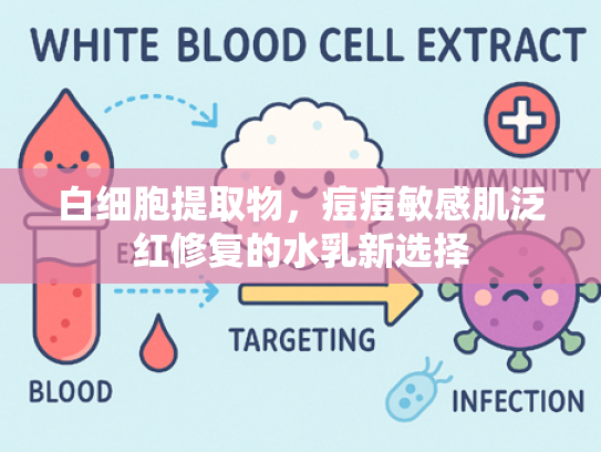 白细胞提取物，痘痘敏感肌泛红修复的水乳新选择