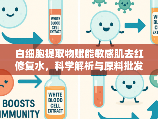 白细胞提取物赋能敏感肌去红修复水，科学解析与原料批发价值