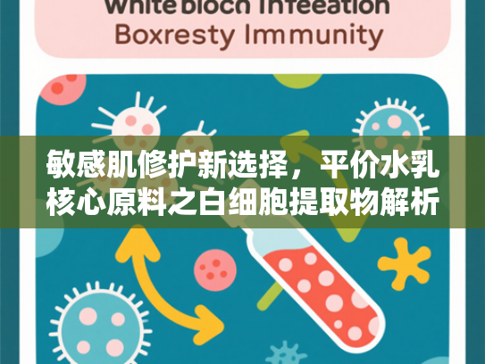 敏感肌修护新选择，平价水乳核心原料之白细胞提取物解析