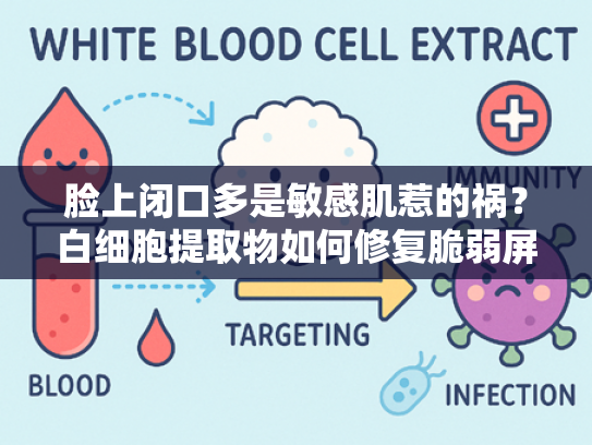 脸上闭口多是敏感肌惹的祸？白细胞提取物如何修复脆弱屏障
