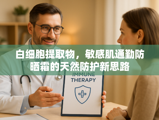 白细胞提取物，敏感肌通勤防晒霜的天然防护新思路