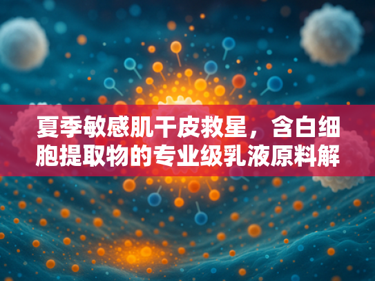 夏季敏感肌干皮救星，含白细胞提取物的专业级乳液原料解析