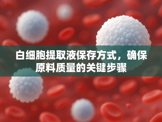 白细胞提取液保存方式，确保原料质量的关键步骤