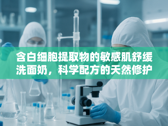 含白细胞提取物的敏感肌舒缓洗面奶，科学配方的天然修护力