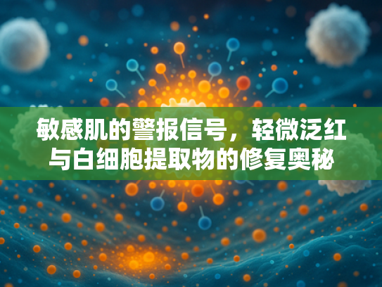 敏感肌的警报信号，轻微泛红与白细胞提取物的修复奥秘