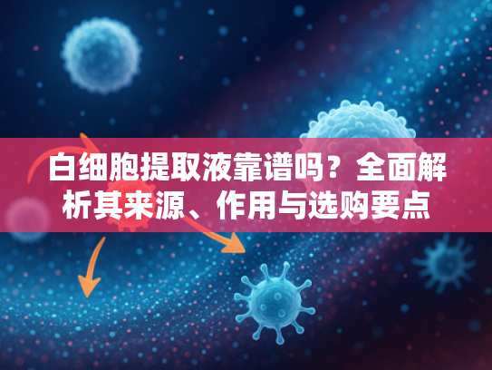 白细胞提取液靠谱吗？全面解析其来源、作用与选购要点