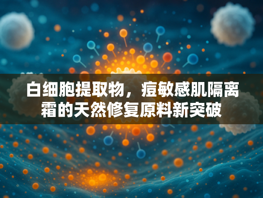 白细胞提取物，痘敏感肌隔离霜的天然修复原料新突破