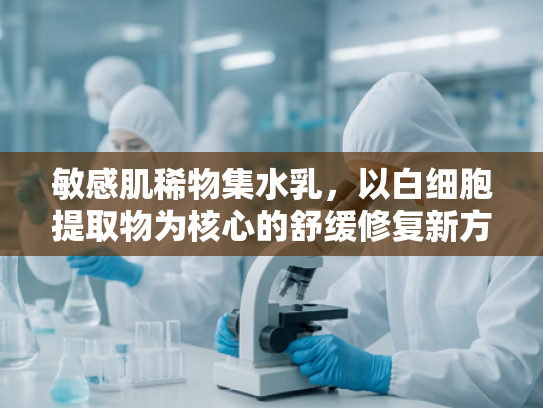 敏感肌稀物集水乳，以白细胞提取物为核心的舒缓修复新方案
