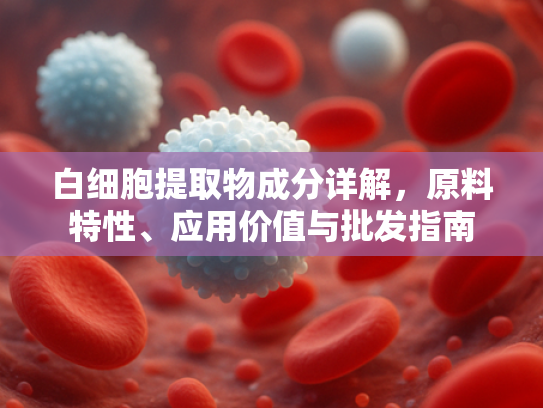 白细胞提取物成分详解，原料特性、应用价值与批发指南