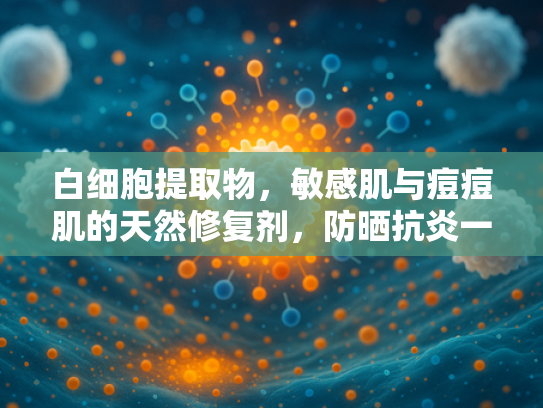 白细胞提取物，敏感肌与痘痘肌的天然修复剂，防晒抗炎一站式解决方案
